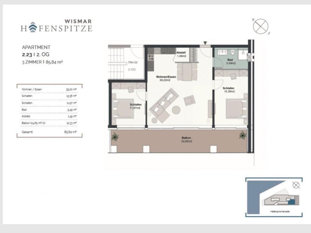 Hafenspitze App 23 Apartment Wismar Exterior photo